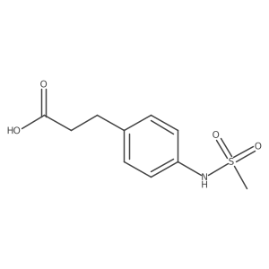 3-[4-[(Methanesulfonyl)amino]phenyl]propionic acid结构式
