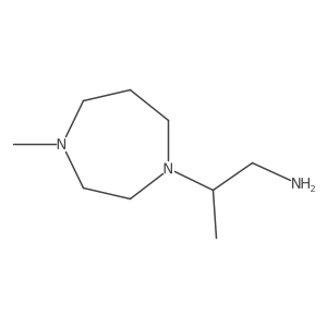 2-(4-Methyl-1,4-diazepan-1-yl)propan-1-amine结构式