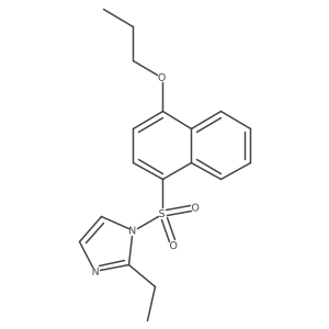 2-Ethyl-1-[(4-propoxynaphthyl)sulfonyl]imidazole Structure