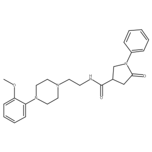 N-(2-(4-(2-methoxyphenyl)piperazin-1-yl)ethyl)-5-oxo-1-phenylpyrrolidine-3-carboxamide Structure