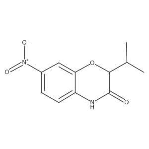 2-isopropyl-7-nitro-4H-benzo[1,4]oxazin-3-one Structure