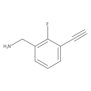 (3-Ethynyl-2-fluorophenyl)methanamine Structure