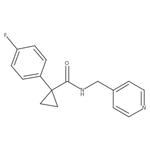 1-(4-fluorophenyl)-N-[(pyridin-4-yl)methyl]cyclopropane-1-carboxamide结构式
