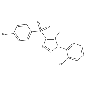 4-(4-bromobenzenesulfonyl)-1-(2-chlorophenyl)-5-methyl-1H-1,2,3-triazole结构式