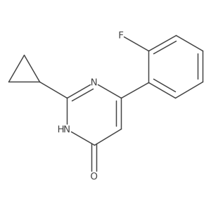 2-Cyclopropyl-6-(2-fluorophenyl)pyrimidin-4-ol结构式