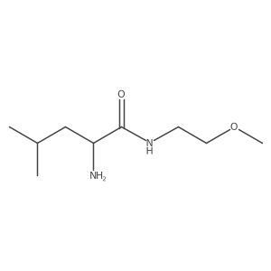 2-amino-N-(2-methoxyethyl)-4-methylpentanamide结构式