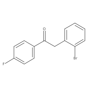 2-(2-Bromophenyl)-1-(4-fluorophenyl)ethan-1-one Structure