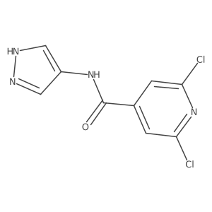 2,6-dichloro-N-(1H-pyrazol-4-yl)pyridine-4-carboxamide Structure