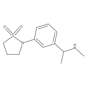 2-{3-[1-(Methylamino)ethyl]phenyl}-1,2-thiazolidine-1,1-dione Structure