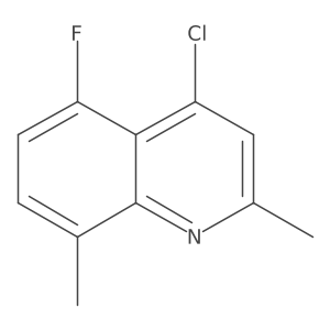 4-Chloro-5-fluoro-2,8-dimethylquinoline结构式