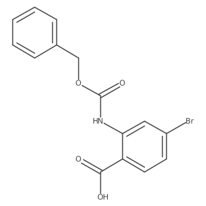 2-{[(Benzyloxy)carbonyl]amino}-4-bromobenzoic acid结构式