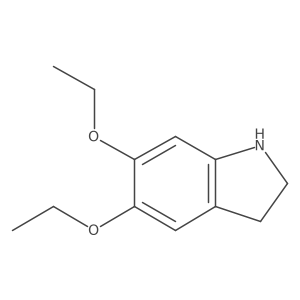 5,6-Diethoxyindoline结构式