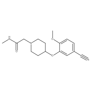 2-(4-(5-Cyano-2-methoxyphenoxy)piperidin-1-YL)-N-methylacetamide结构式