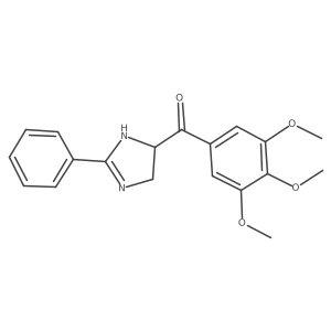 (4,5-Dihydro-2-phenyl-1H-imidazol-5-yl)(3,4,5-trimethoxyphenyl)methanone Structure
