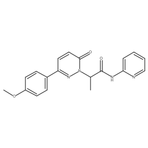 2-(3-(4-methoxyphenyl)-6-oxopyridazin-1(6H)-yl)-N-(pyridin-2-yl)propanamide结构式