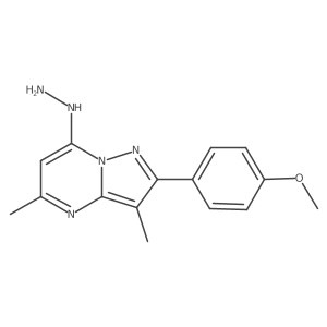 7-Hydrazinyl-2-(4-methoxyphenyl)-3,5-dimethylpyrazolo[1,5-a]pyrimidine Structure