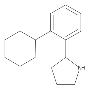 (S)-2-(2-Cyclohexylphenyl)pyrrolidine Structure