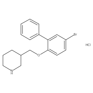 5-Bromo[1,1'-biphenyl]-2-yl 3-piperidinylmethyl ether hydrochloride Structure