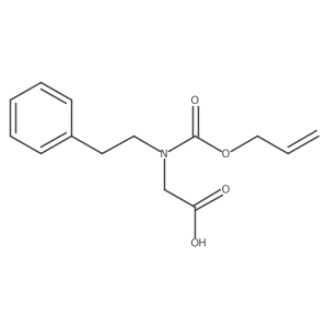 2-[(2-Phenylethyl)[(prop-2-en-1-yloxy)carbonyl]amino]acetic acid结构式