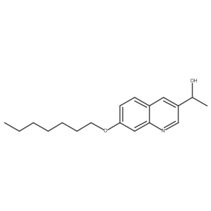 1-(7-(Heptyloxy)quinolin-3-yl)ethanol结构式