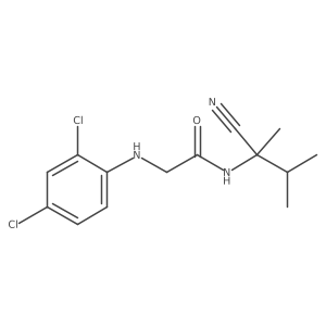 N-(1-cyano-1,2-dimethylpropyl)-2-[(2,4-dichlorophenyl)amino]acetamide Structure