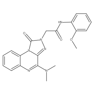 2-(4-(dimethylamino)-1-oxo-[1,2,4]triazolo[4,3-a]quinoxalin-2(1H)-yl)-N-(2-methoxyphenyl)acetamide结构式