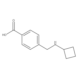 4-[(Cyclobutylamino)methyl]benzoic acid结构式
