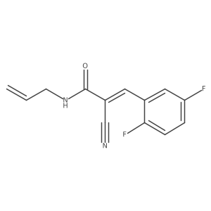 (Z)-2-cyano-3-(2,5-difluorophenyl)-N-prop-2-enylprop-2-enamide Structure