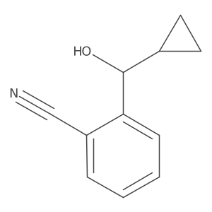 2-(Cyclopropyl(hydroxy)methyl)benzonitrile Structure