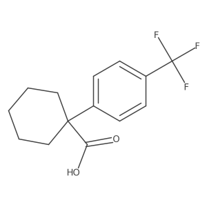 1-[4-(Trifluoromethyl)phenyl]cyclohexane-1-carboxylic acid Structure