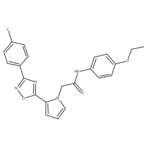 N-(4-ethoxyphenyl)-2-{2-[3-(4-fluorophenyl)-1,2,4-oxadiazol-5-yl]-1H-pyrrol-1-yl}acetamide Structure