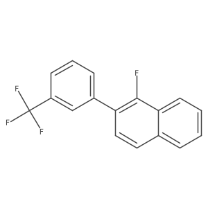 1-Fluoro-2-(3-(trifluoromethyl)phenyl)naphthalene结构式