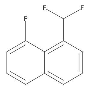 1-(Difluoromethyl)-8-fluoronaphthalene结构式