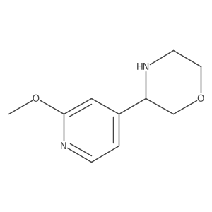 3-(2-Methoxypyridin-4-yl)morpholine结构式