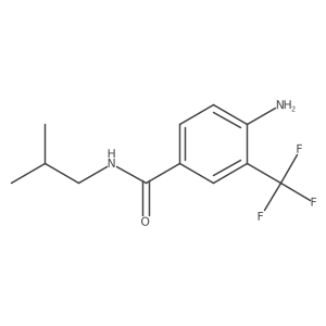 4-amino-N-(2-methylpropyl)-3-(trifluoromethyl)benzamide Structure