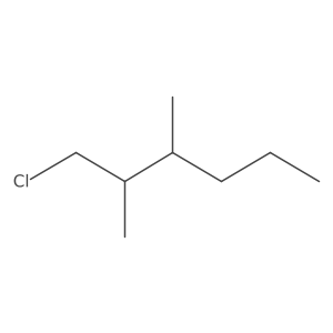 1-Chloro-2,3-dimethylhexane Structure