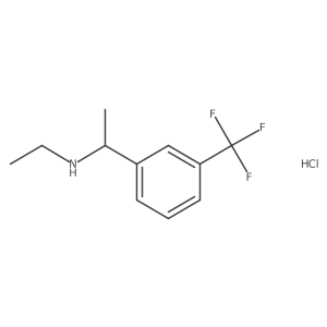Ethyl({1-[3-(trifluoromethyl)phenyl]ethyl})amine hydrochloride Structure