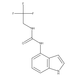 1-(1H-indol-4-yl)-3-(2,2,2-trifluoroethyl)urea Structure