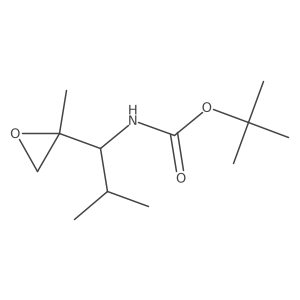 Tert-butyl (2-methyl-1-(2-methyloxiran-2-yl)propyl)carbamate结构式
