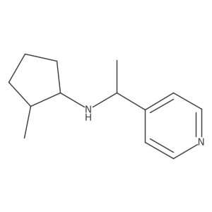 2-Methyl-N-[1-(pyridin-4-yl)ethyl]cyclopentan-1-amine结构式