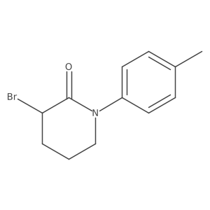 3-Bromo-1-(4-methylphenyl)piperidin-2-one Structure
