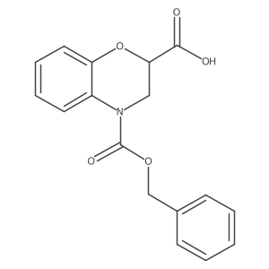 4-((Benzyloxy)carbonyl)-3,4-dihydro-2H-benzo[b][1,4]oxazine-2-carboxylic acid Structure