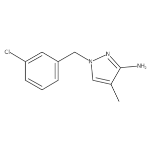1-(3-Chlorobenzyl)-4-methyl-1H-pyrazol-3-amine结构式