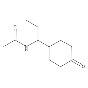 N-(1-(4-oxocyclohexyl)propyl)acetamide结构式