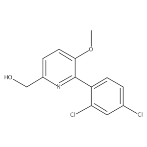 2-(2,4-Dichlorophenyl)-3-methoxypyridine-6-methanol结构式