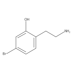 2-(2-Aminoethyl)-5-bromophenol Structure