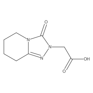 2-{3-oxo-2H,3H,5H,6H,7H,8H-[1,2,4]triazolo[4,3-a]pyridin-2-yl}acetic acid Structure