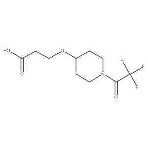 3-{[1-(Trifluoroacetyl)piperidin-4-yl]oxy}propanoic acid结构式