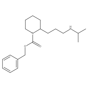 Benzyl 2-(3-(isopropylamino)propyl)piperidine-1-carboxylate结构式