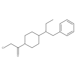 1-[4-(Benzyl-ethyl-amino)-piperidin-1-yl]-2-chloro-ethanone结构式